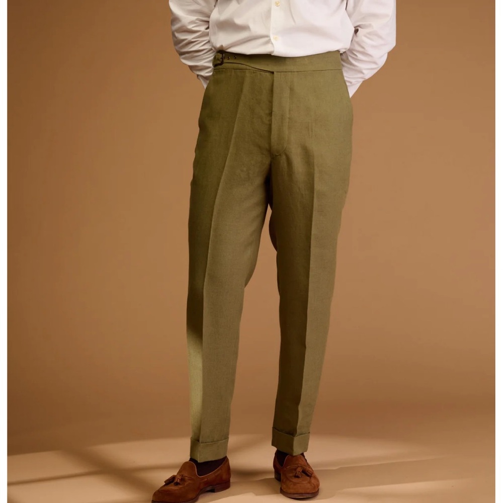 BOYANT The vintage Cut Classic Olive Men's Dress Pants